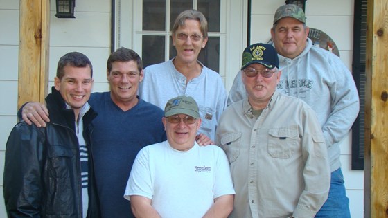 The guys...Jay, Bob, John, Roy, Russell and brother Bob L.