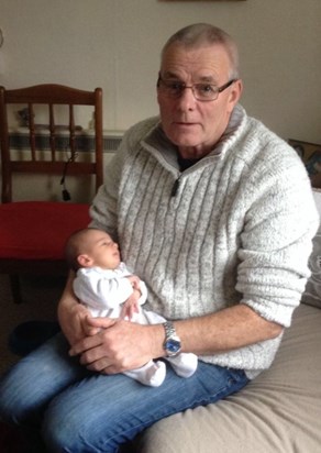 When Grampy met his granddaughter Olivia 