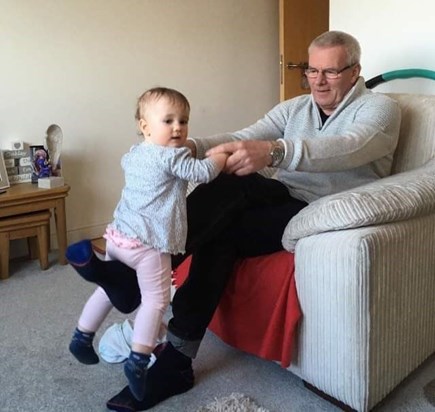 Dave and one of his grand-daughters