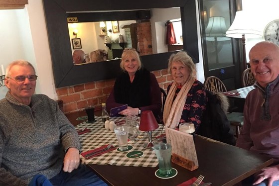 Dad with his sister Nona, mum Eileen and brother in law Chris 