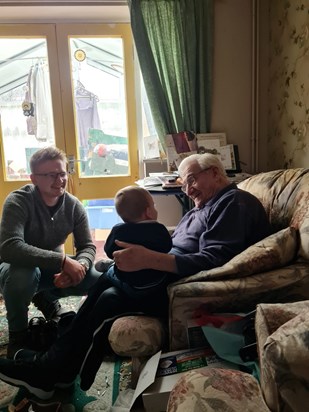 90 years between the two of you, I wish you could see him grow up Grandad x