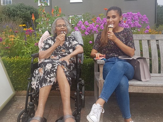  July 2018 - Giada and Nonna... Ice cream moment...xox...