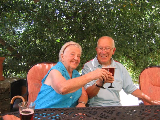 Fred & Betty enjoying their life in Greece.
