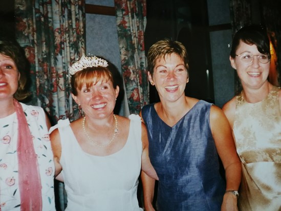 Jackie's wedding day ... a long time friend of Sue, Jill and I 