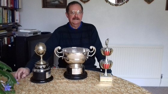 A few of his many trophies