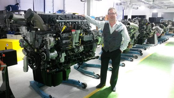 One of the DAF Truck engines 2018