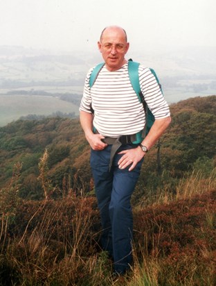 Stewart Walking in Stripes