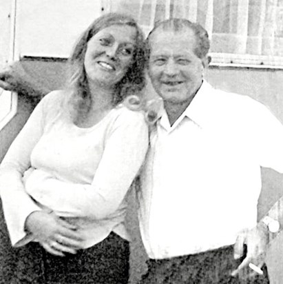 Beautiful photo of Carole with my Dad at Reculver, such Happy memories xx