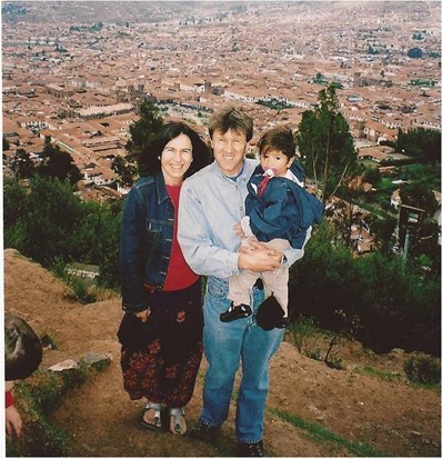 Karyn, brother Steven and niece Jerusha in Cusco, Peru, 2007
