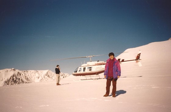 On the glacier, New Zealand, 1995