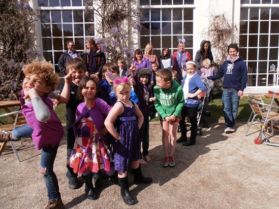 Purple Picnic April 21st 2012 at Mount Edgecumbe to celebrate Karyn's birthday