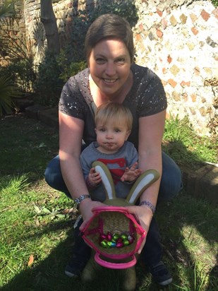Godmother and Godson. First Easter Egg hunt for both xx