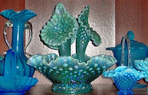Diane's gifts to Paul. They were collectors of Fenton Glassware