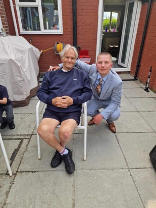 Toby with uncle Ray on prom day!!