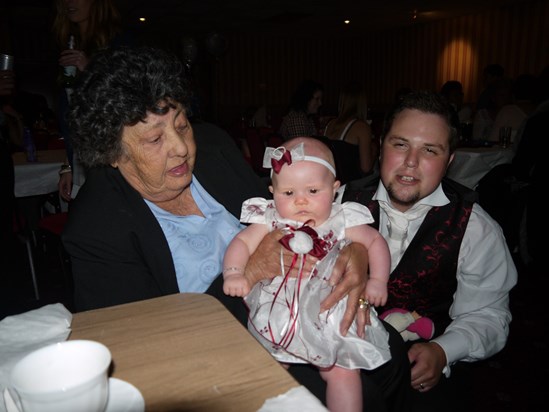 Nanny , Grandson Sam and Great-Grandaughter Amber