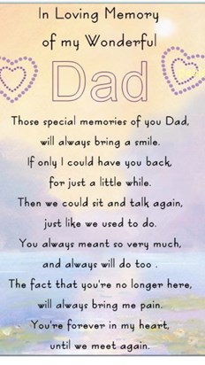 Remembering you always My Dad love K xx