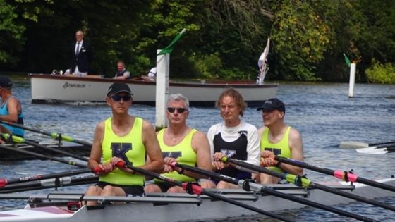 David competing at Henley Masters Regatta for Team Keane Sculling School in July 2019