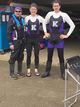 Alan, David and Julian before a Head race 2017