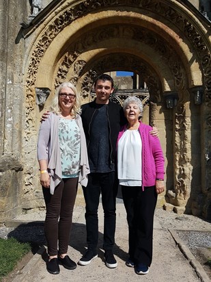 Michaela, Alex, and Sheila (2019) Alex was visiting the UK