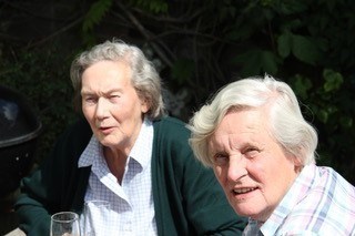 Sisters Judith and Shirley, Bamburgh 2013