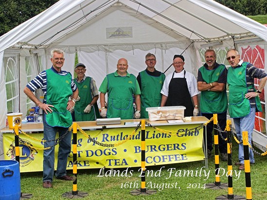 At the centre of Rutland Lions catering team as usual!