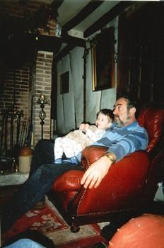 'Grandad' and Harry, Christmas 2001