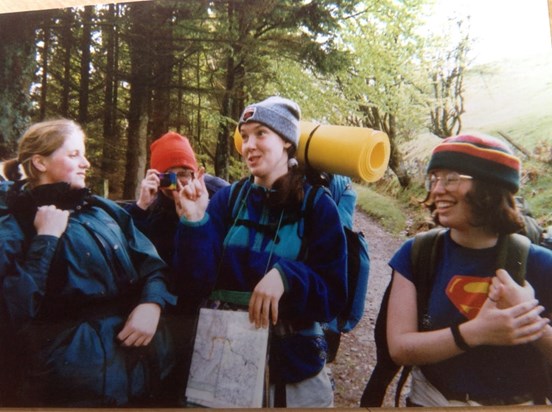 Doing our Bronze DofE - it was all about the sheep saying 'Clare' and the tongue painter lollies