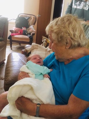 Granny with her great granddaughter Lexi