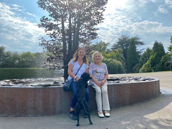 Mum with Kate at Leonardslee in Sept 2020