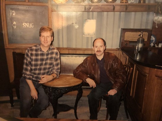 Baggy and Mick in the Snug at the Rovers