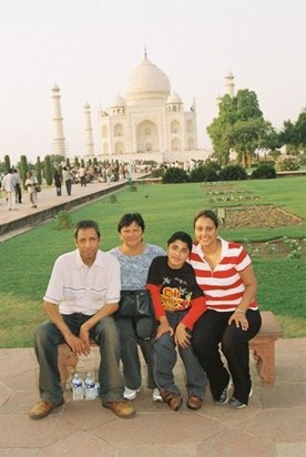 At the Taj Mahal- december 07.