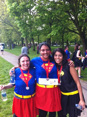 My friends Aneesa and Tarnya who took part in the race with me.x