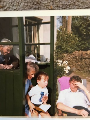 At Nana & Grandad Bentham, Ian & Tom at Grayrigg