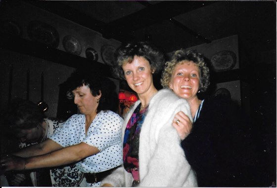 Sheila, Christine & Shirley partying up a storm back in the day.