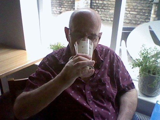 Terry having drink, I Love You and I miss you more and more..xxxx