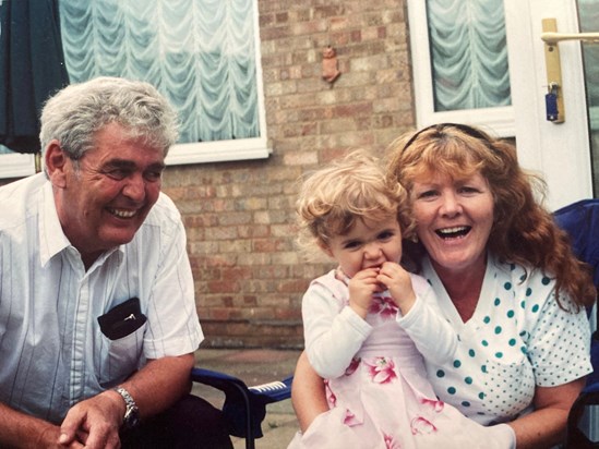 Derry with nanny and grandad