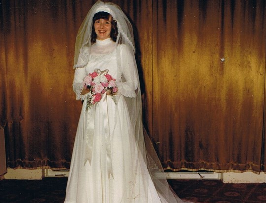 Gorgeous 70's bride