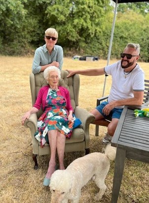 Mum at her 90th garden party