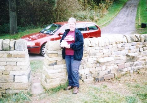 Heather's stone wall in Yorkshire - she built it!
