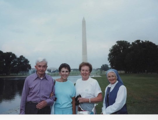 In Washington DC (LR) Bro Celba, Joanie, Sis & Sr Catherine