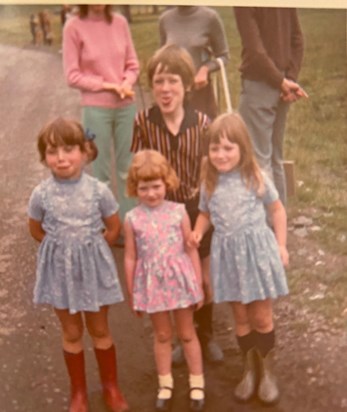 Murray, Alison, Heather and Laura - love the wellies!