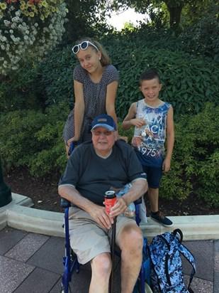 Dad with Kaitlyn and Jacob - July 2020