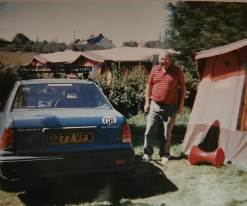 France camping holiday 1987