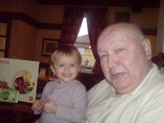 Proud Grandad Geoff with Kaitlyn (2008)