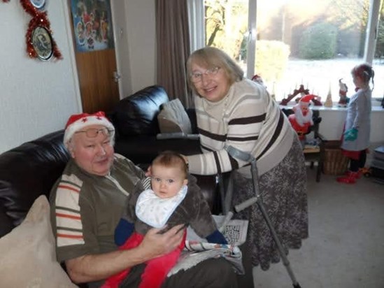 Santa Geoff with grandchildren 2010