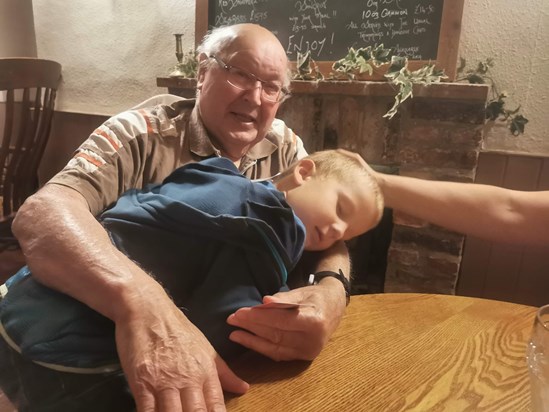 Grandad love - last family meal out to the Bull (5th August 2021)