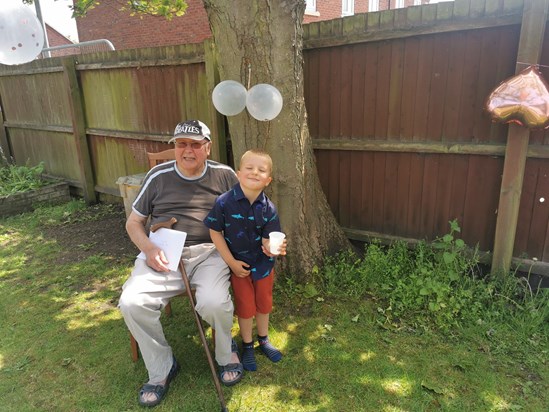 Grandad and Ethan 3 June 2021
