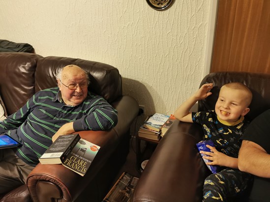Grandad and Ethan - history lesson October 2020