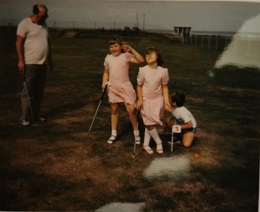 Crazy golf on holiday 1988