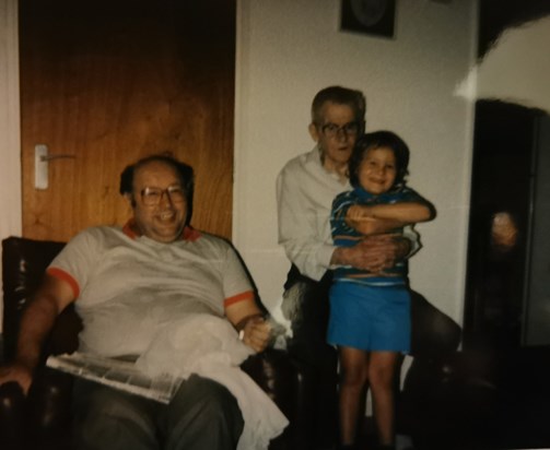 Geoff, Stepdad John and David 1987